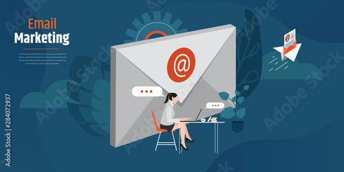 Email marketing concept 