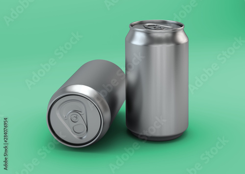 3D Render Beverage Can Packaging Hero Image
