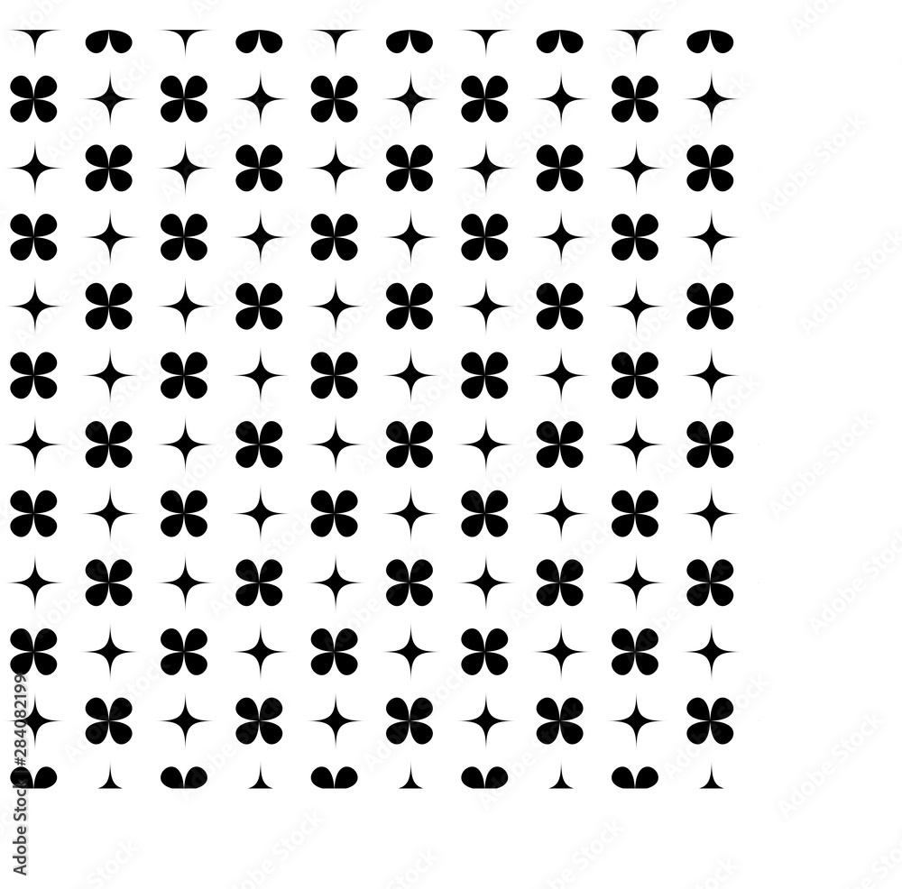 Seamless floral pattern of modern style stripes Seamless floral pattern of modern style stripes