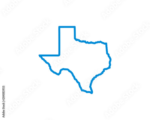 Texas Map Icon vector. symbol for web site Computer and mobile vector.