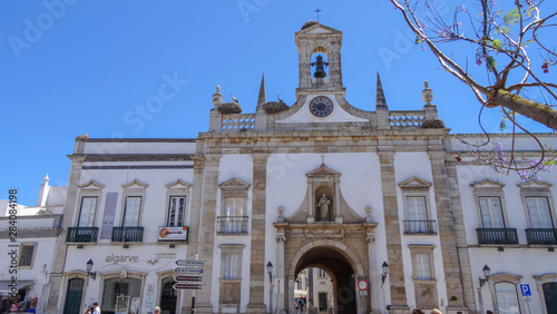 Faro city and natural park Ria Formosa in the south of Portugal