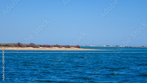 Faro city and natural park Ria Formosa in the south of Portugal
