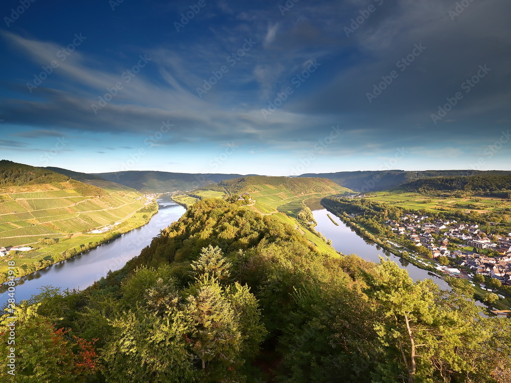 Obraz premium Moselschleife bei Zell 
