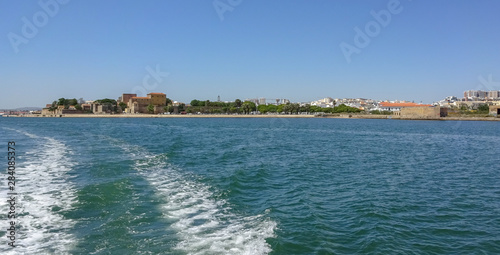 Faro city and natural park Ria Formosa in the south of Portugal