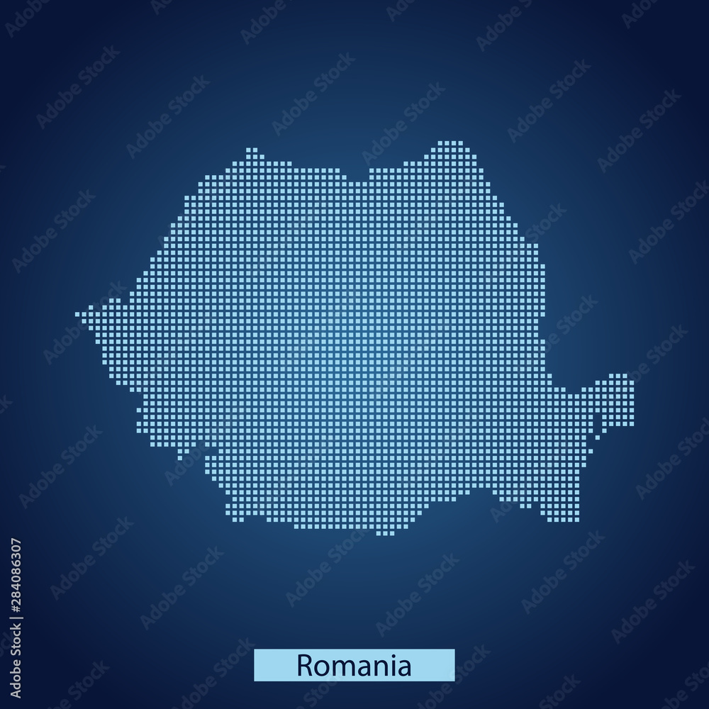 map of romania