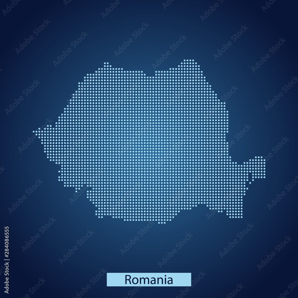 map of romania