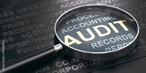 Financial Auditing Concept.
