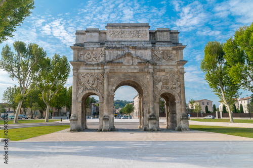 Front of Triumphal Arch of Orange. photo