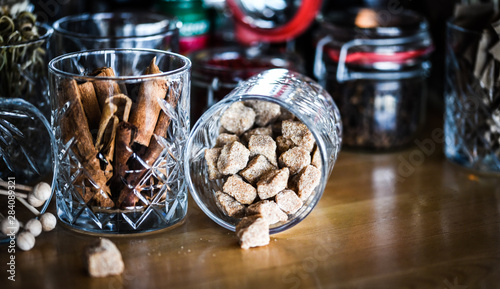 brown sugar - cubes & sticks of brown sugar used for the cocktails