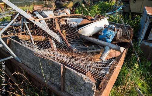 Wallpaper Mural Scrap metal on recycling plant site Torontodigital.ca