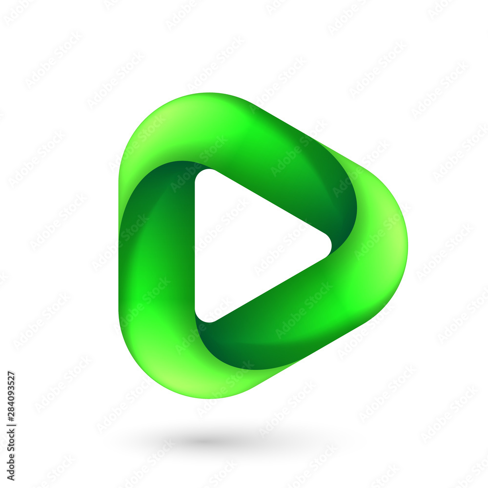 Media Play Icon for Technology Design with Green Style Concept. Template Digital Logo Company with Player Concept. Movie Icon for Business, Play icon with Rounded Corners on White Media Play Icon for Technology Design with Green Style Concept. Template Digital Logo Company with Player Concept. Movie Icon for Business, Play icon with Rounded Corners on White