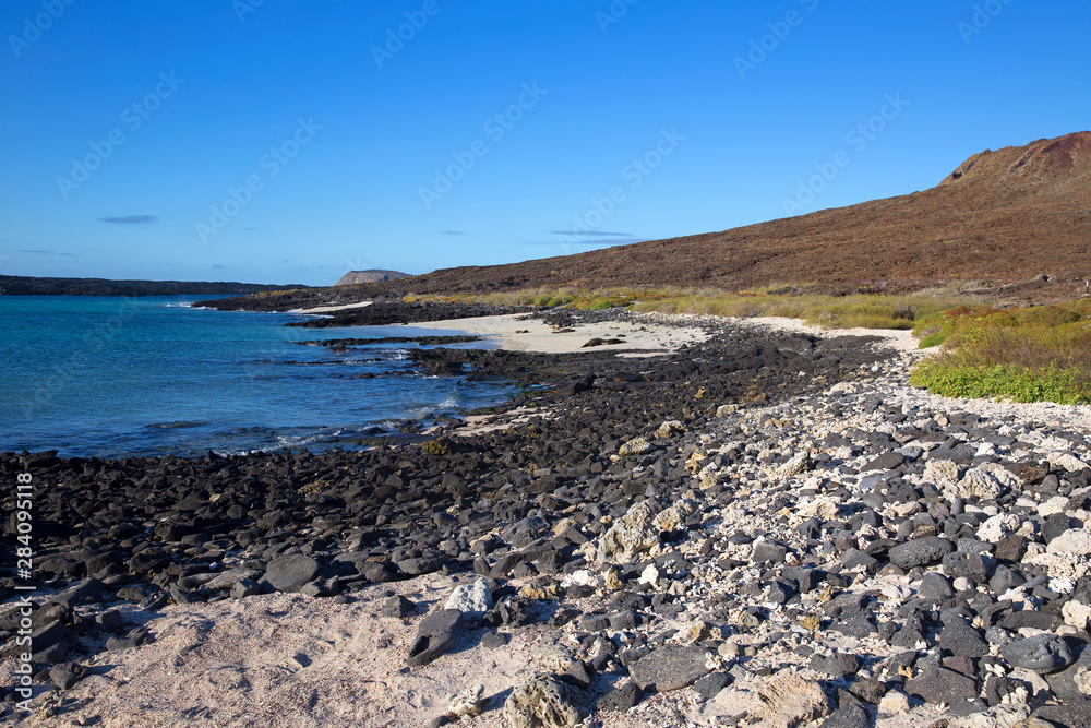 Landscape of Isla Santiago, Galapagos islands