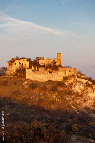 Falkenstein Castle in autumn, Austria