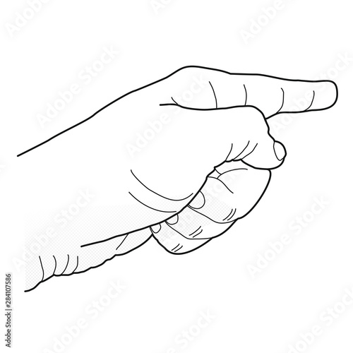 Hand [schwarz-weiß, links]