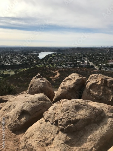 rocks and sky