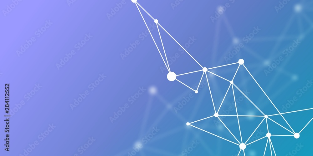 Abstract futuristic crypto blockchain. White dots and shapes in triangles. Modern digital technology concept texture for banner or web design Abstract futuristic crypto blockchain. White dots and shapes in triangles. Modern digital technology concept texture for banner or web design