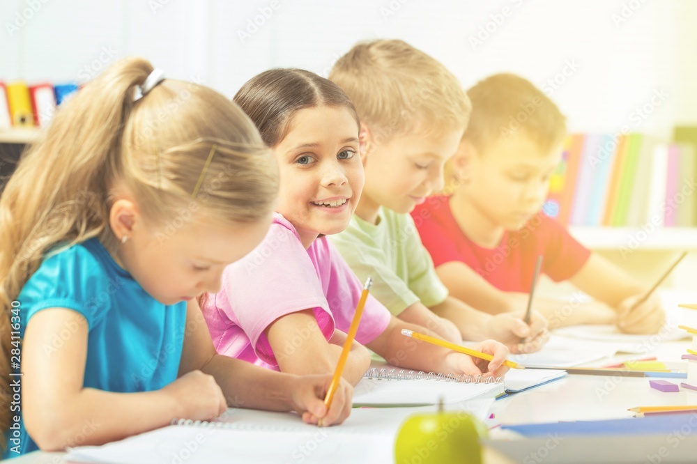 School Children in the Classroom Writing / Drawing School Children in the Classroom Writing / Drawing