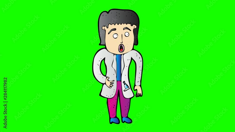 animated doctor character . green screen 2D animation animated doctor character . green screen 2D animation
