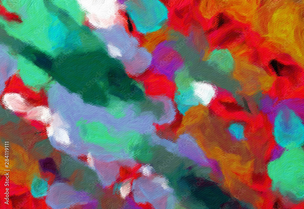 Abstract impressionism watercolor background. Colorful texture. Oil painting style.