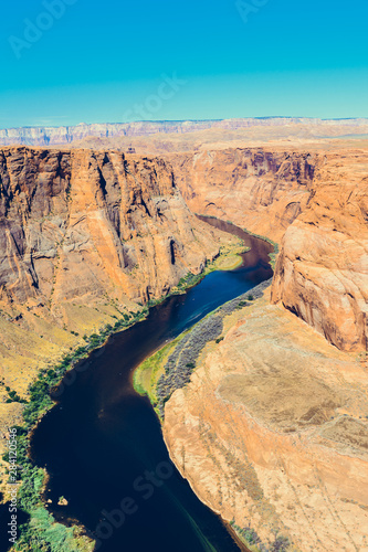 Horseshoe Bend on Colorado River in Glen Canyon, Arizona, USA