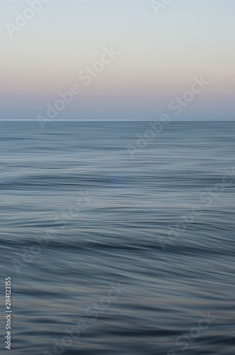 Sea photo. Evening sea. Long exposure phoot. Waves and winds. 