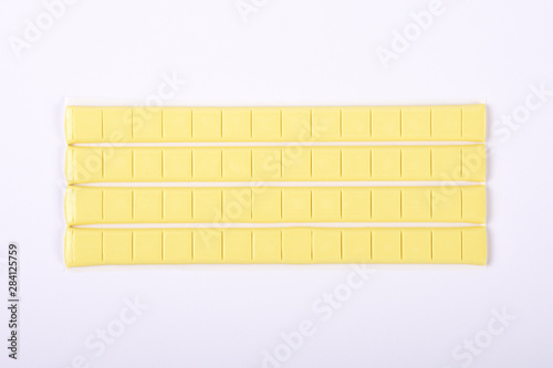 Sticky paste isolated on white background