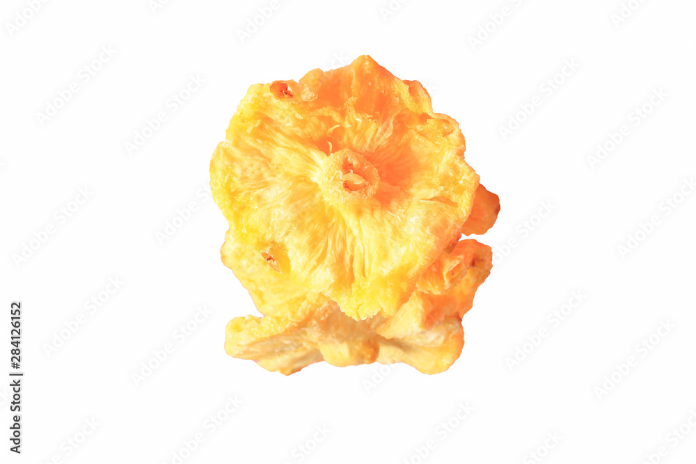 pineapple snack isolated on white background pineapple snack isolated on white background