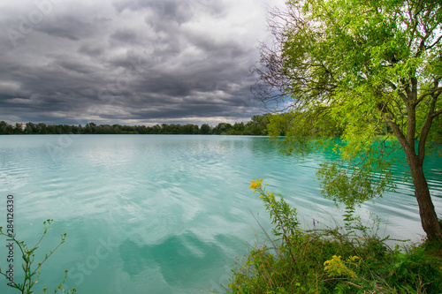 Fototapeta Naklejka Na Ścianę i Meble -  Baggersee in Meißenheim in der Ortenau