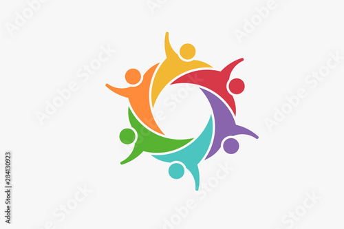 People Community Logo. Vector Illustration