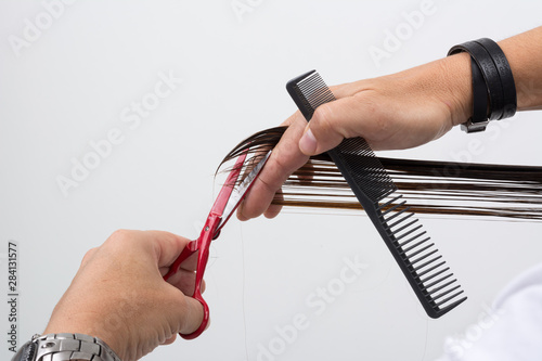 cutting hair photo