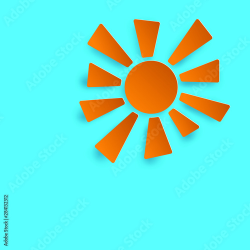 vector illustration of sun