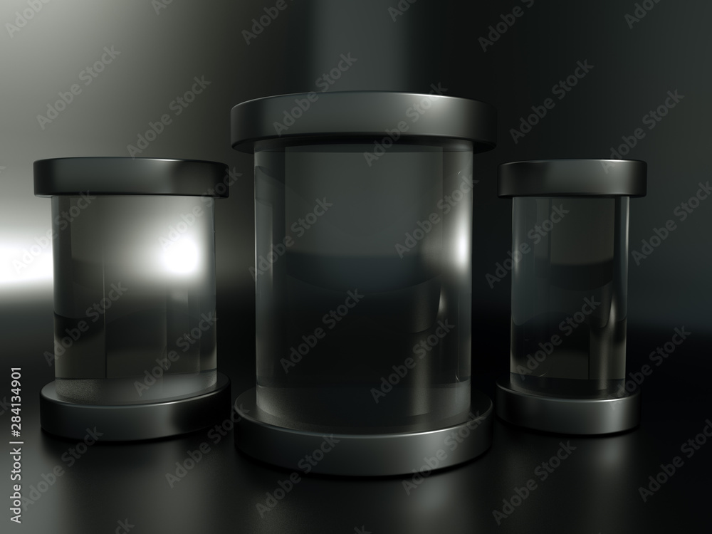 Beautiful, elegant background with a pedestal and a showcase. 3d illustration, 3d ..rendering. Beautiful, elegant background with a pedestal and a showcase. 3d illustration, 3d ..rendering.