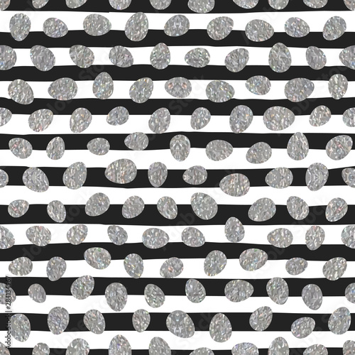 Seamless pattern with easter eggs
