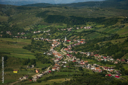 ROMANIA  Bistrita view from the plane Slatinita Pintic august 2019