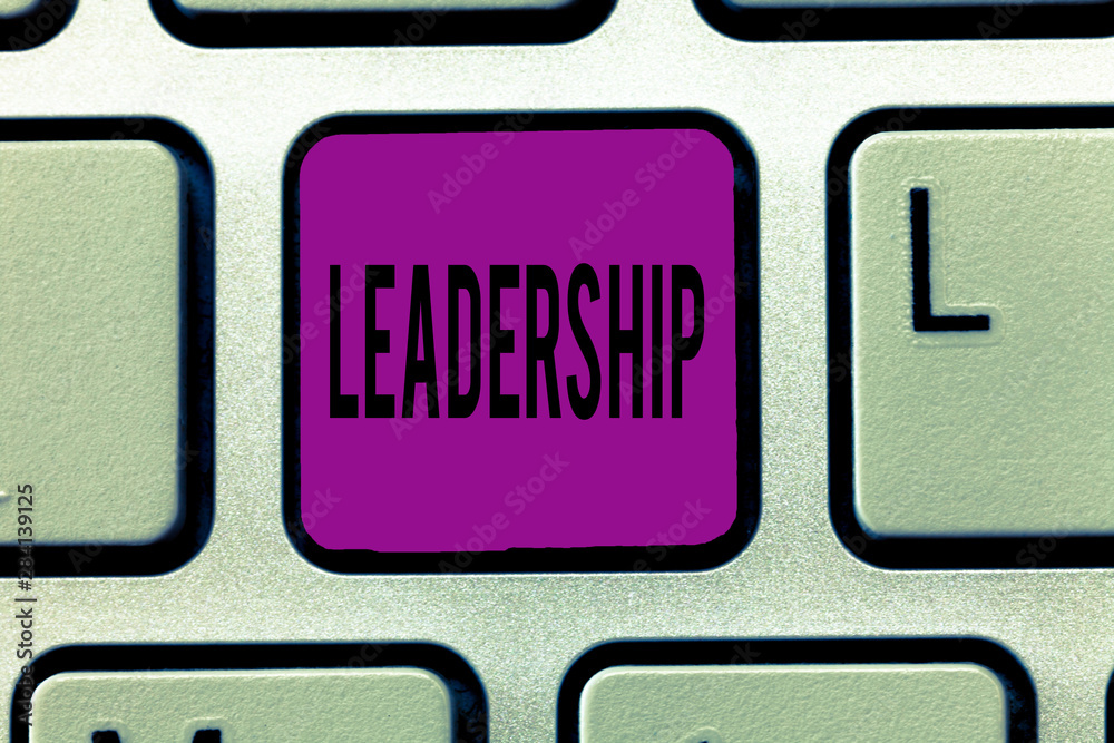 Writing note showing Leadership. Business photo showcasing Ability Activity involving leading a group of showing or company. Writing note showing Leadership. Business photo showcasing Ability Activity involving leading a group of showing or company.