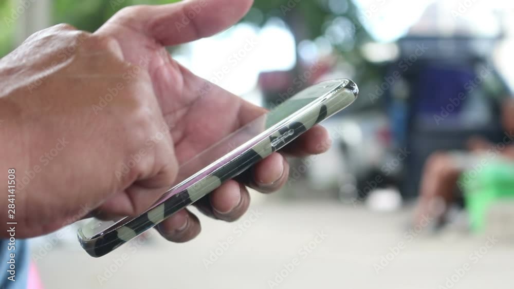 Man Using A Smartphone Man Using A Smartphone