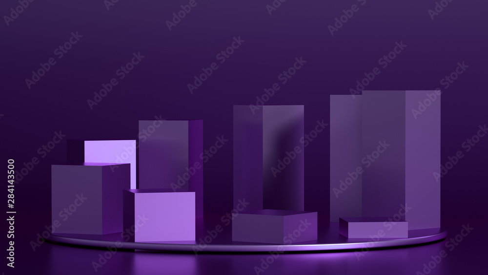 Beautiful, elegant background with a pedestal and a showcase. 3d illustration, 3d ..rendering. Beautiful, elegant background with a pedestal and a showcase. 3d illustration, 3d ..rendering.