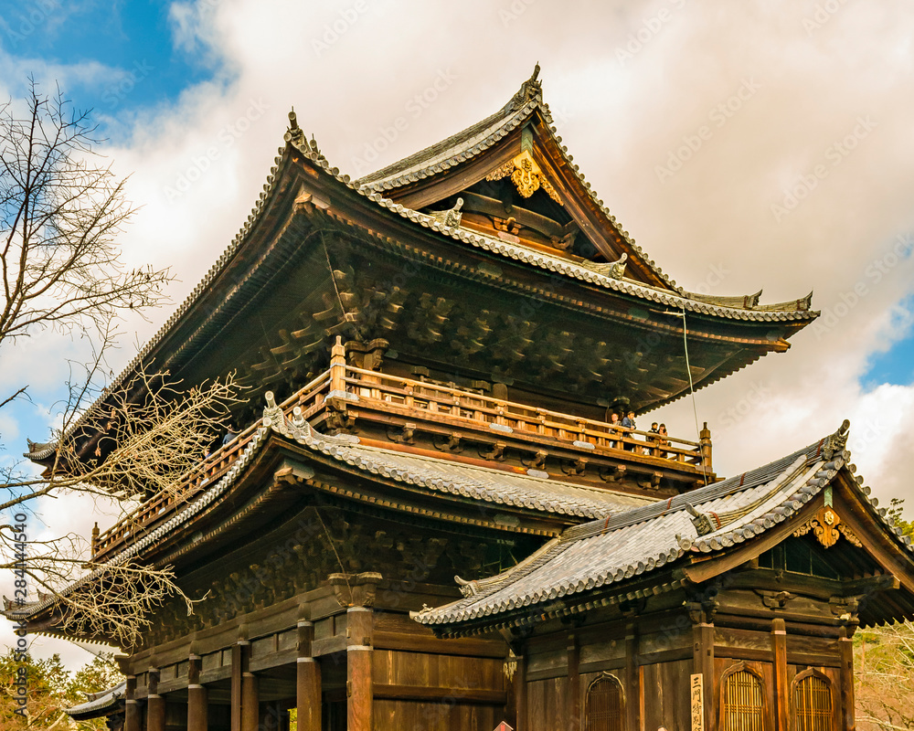 Temple Facade, Kyoto, Japan