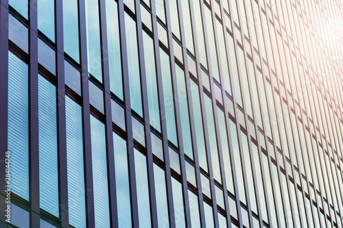 Wallpaper Mural  Geschäftsgebäude Sonnenuntergang blauer Himmel Reflexion über Windows Torontodigital.ca