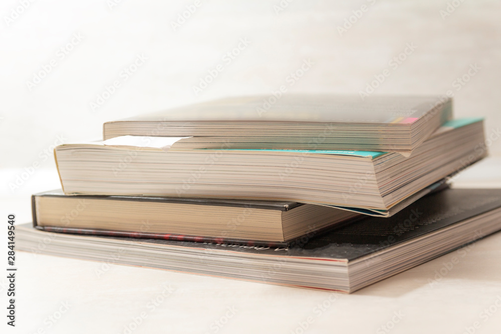 stack of books isolated on white background stack of books isolated on white background