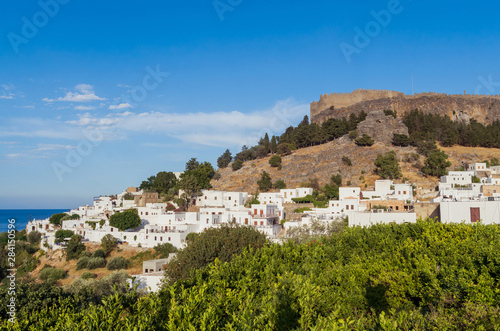 The old city of Lindos (Rhodes, Greece)
