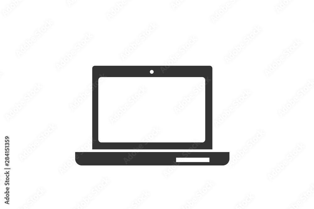 Modern laptop icon vector Modern laptop icon vector