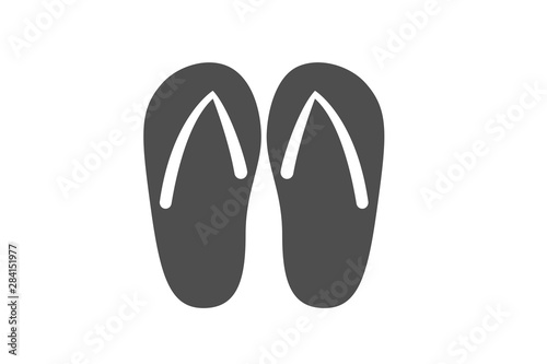 Beach footwear icon vector 