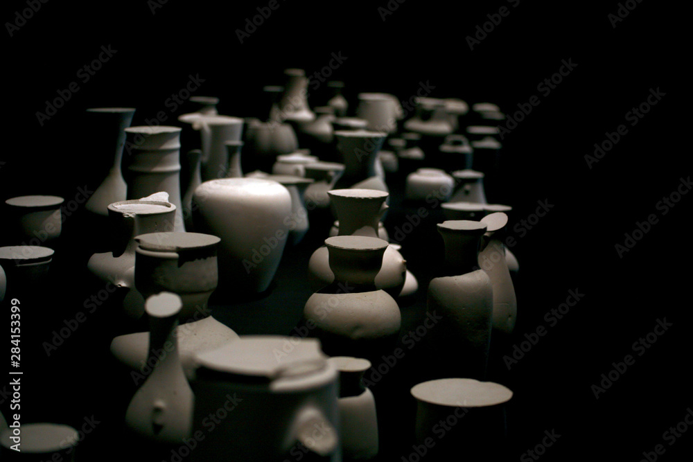 Obraz premium Manufactured ceramic pots.