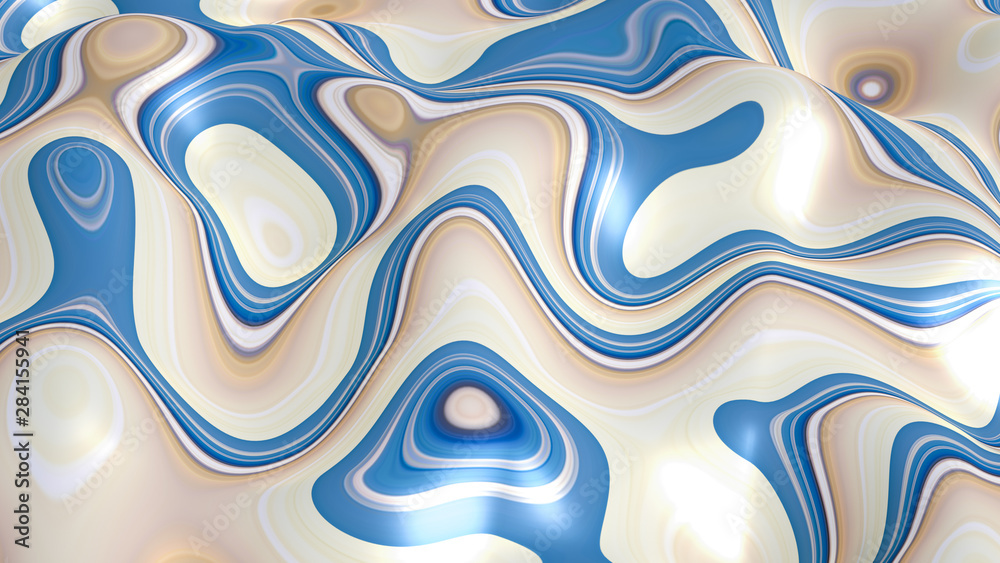 Luxury, beautiful, unusual, color background. 3d illustration, 3d rendering.