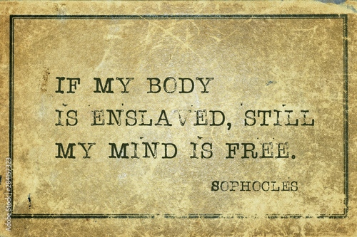 Fotografie mind is free Sophocles
