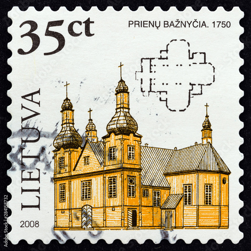 The church of Prienai, 1750 (Lithuania 2008) photo