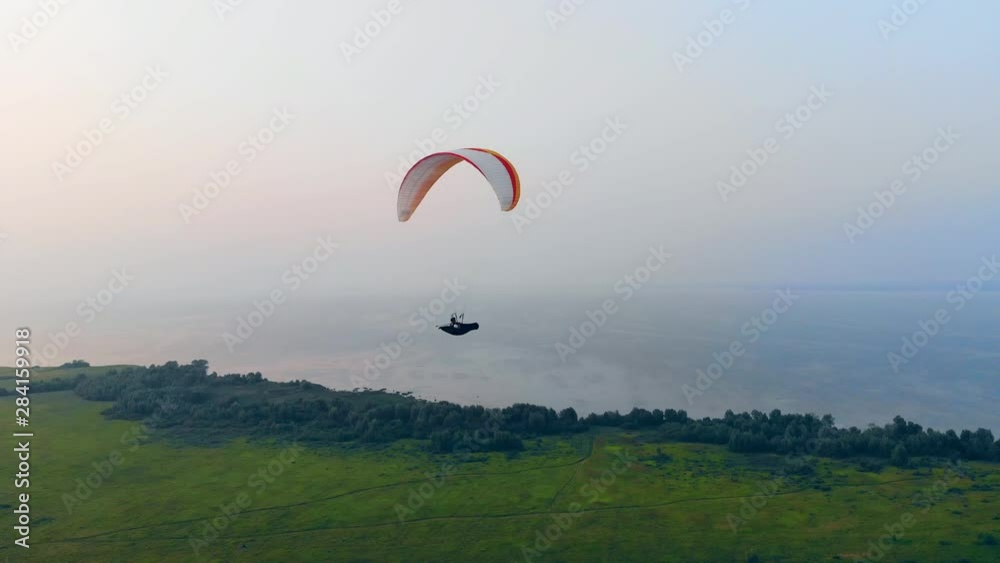 Airsailing vehicle is drifting high in the air Airsailing vehicle is drifting high in the air