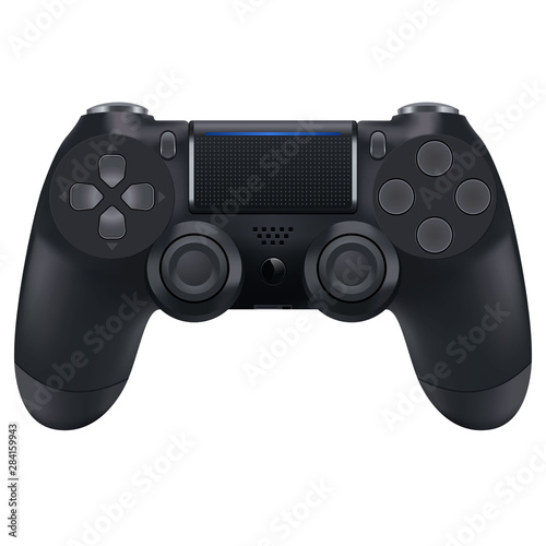 Vector game pad on white background