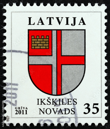 Coat of Arms of Ikskiles (Latvia 2011) photo